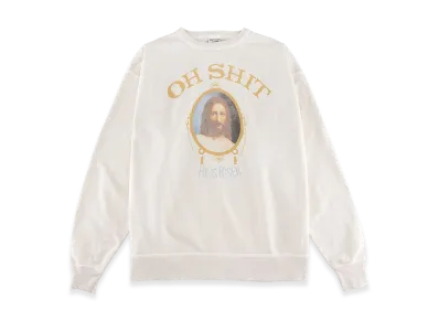 SAINT Mxxxxxx OH SHIT Crewneck Sweat "White"
