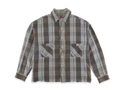 SAINT Mxxxxxx Shermer Academy Flannel Shirt "Blue/Brown"