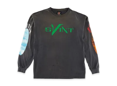 SAINT Mxxxxxx VLONE Long Sleeve Tee Skull "Black"