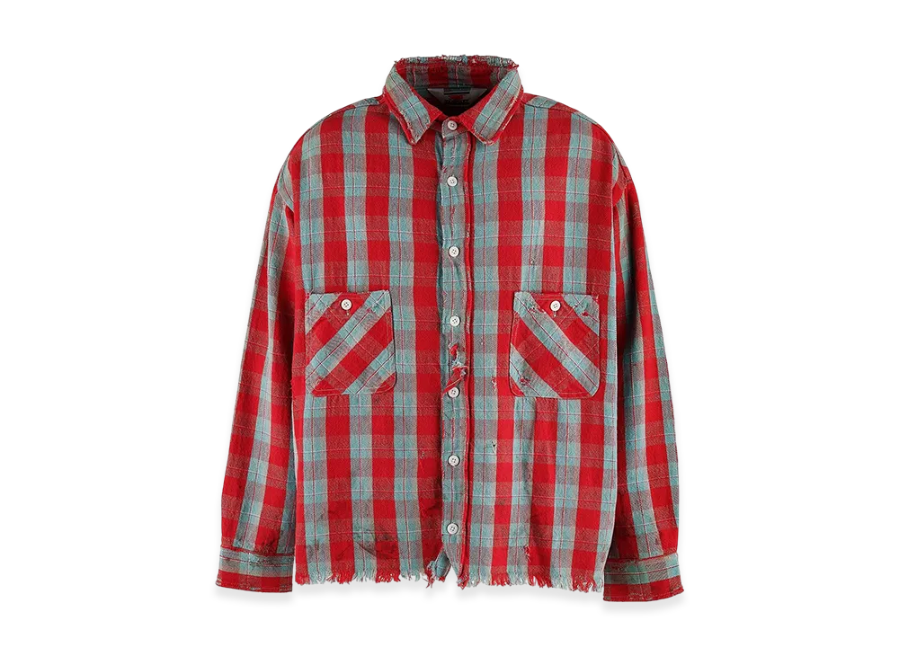 SAINT Mxxxxxx Flannel Shirt "Red"