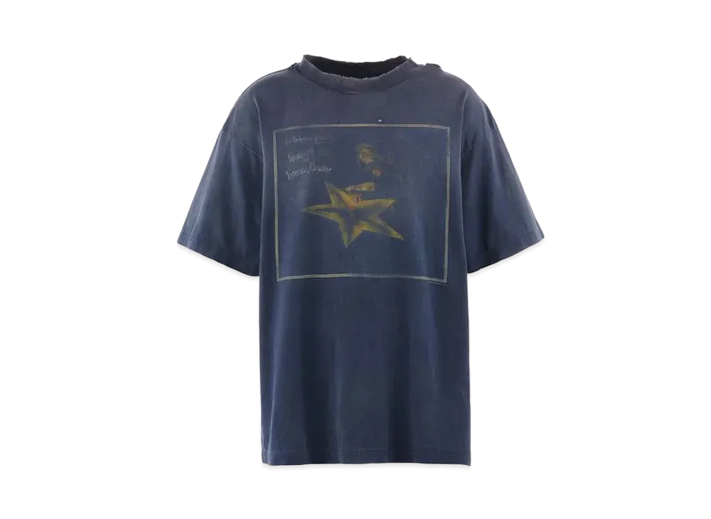 SAINT Mxxxxxx x Cactus Plant Flea Market SS Tee Star "Navy"