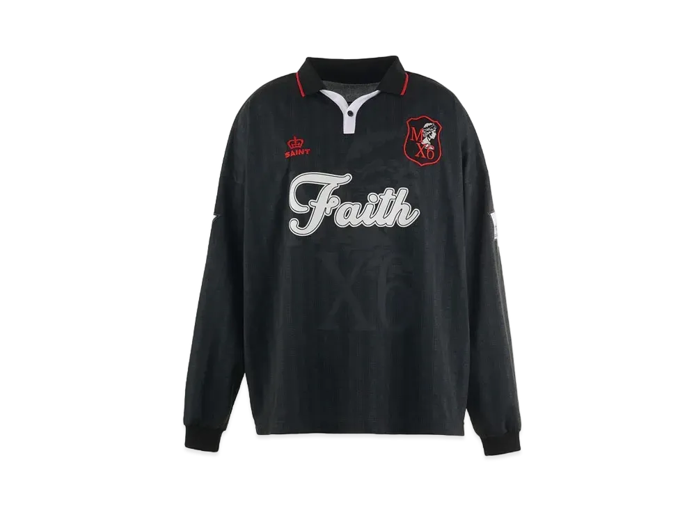SAINT Mxxxxxx Soccer Shirt Faith "Black"