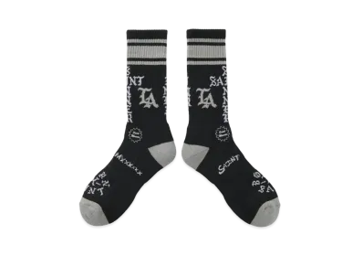 SAINT Mxxxxxx x Born x Raised BR_Socks / ST Sinner "Black" SM-YS1-0000-C43