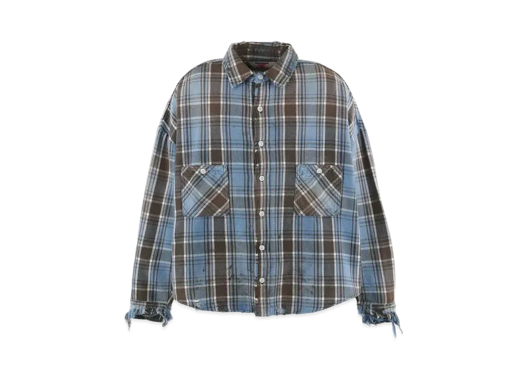 SAINT Mxxxxxx Frannel Shirt "Blue/Gray"