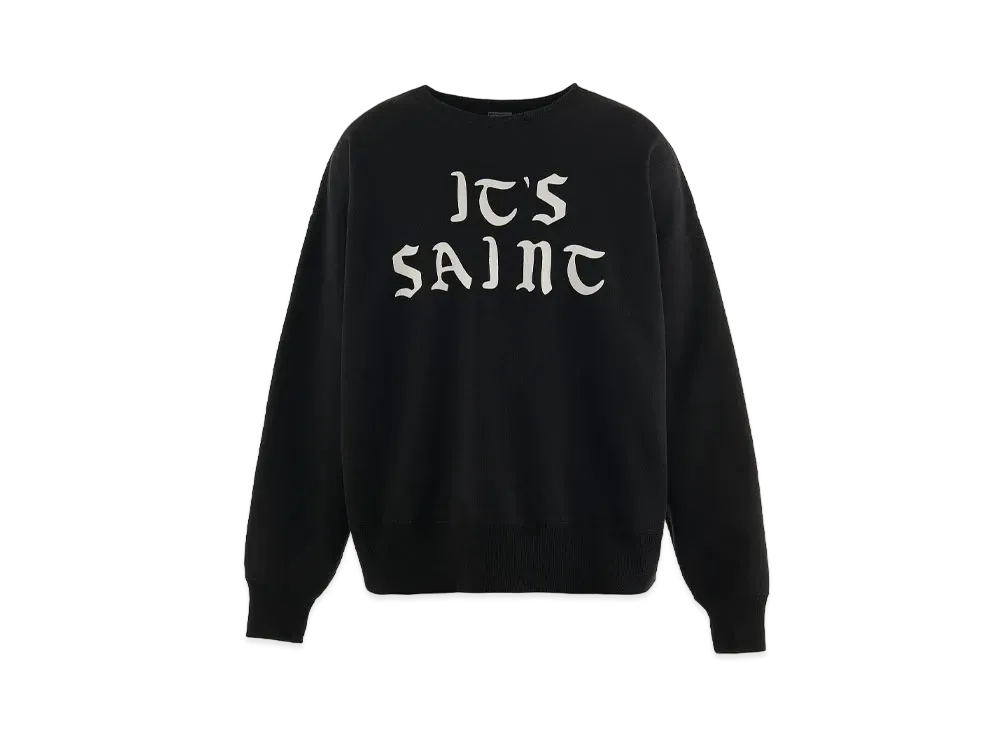 セントマイケル クルー スウェット_イッツセント "ブラック" SM-YS1-0000-028