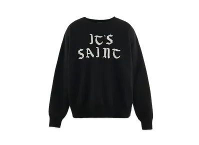 SAINT Mxxxxxx Crew Swt_It'S Saint "Black"
