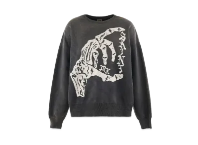 SAINT Mxxxxxx Crew Swt_Bone Saint "Black"