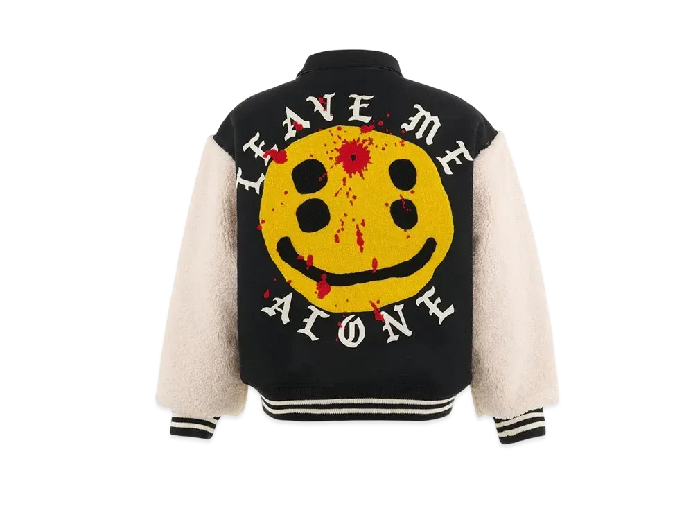 Saint Mxxxxxx x Cactus Plant Flea Market Leave Me Alone Varsity Jacket "Black"