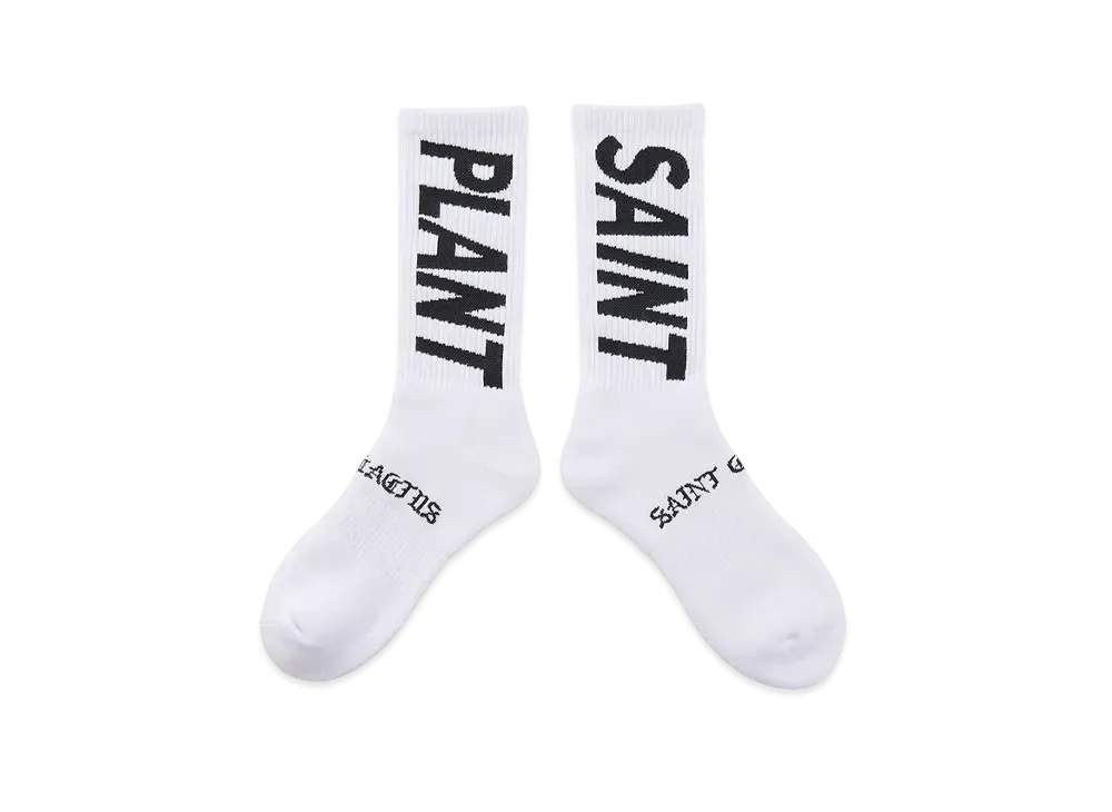 Saint Mxxxxxx x Cactus Plant Flea Market Plant Socks "White"