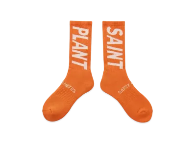 Saint Mxxxxxx x Cactus Plant Flea Market Plant Socks "Orange"