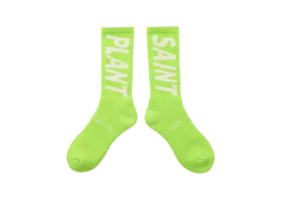 Saint Mxxxxxx x Cactus Plant Flea Market Plant Socks "Lime"