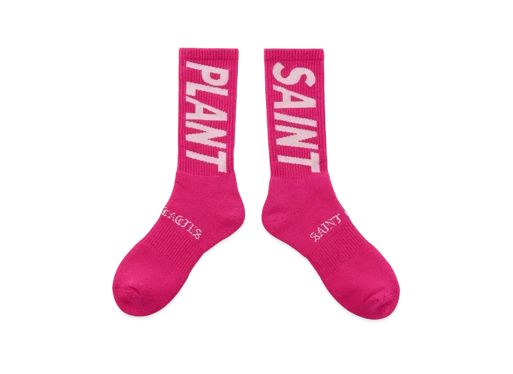Saint Mxxxxxx x Cactus Plant Flea Market Plant Socks "Pink"