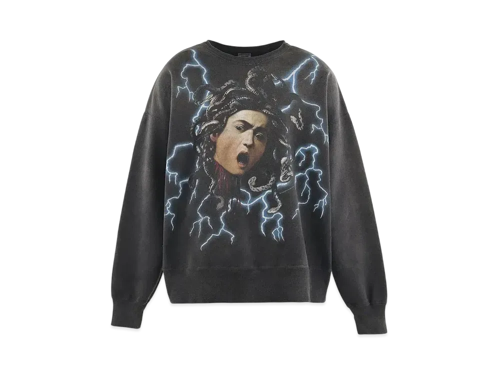Saint Mxxxxxx Medusa Sweat Shirt "Black"