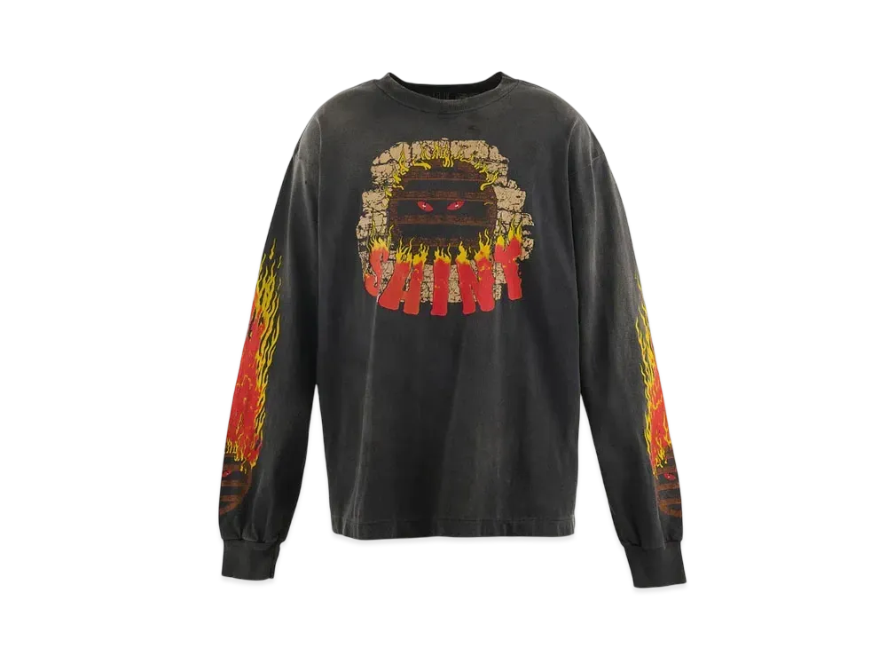 Saint Mxxxxxx Live In Hell Long Sleeve T-Shirt "Black" SM-YS1-0000-015