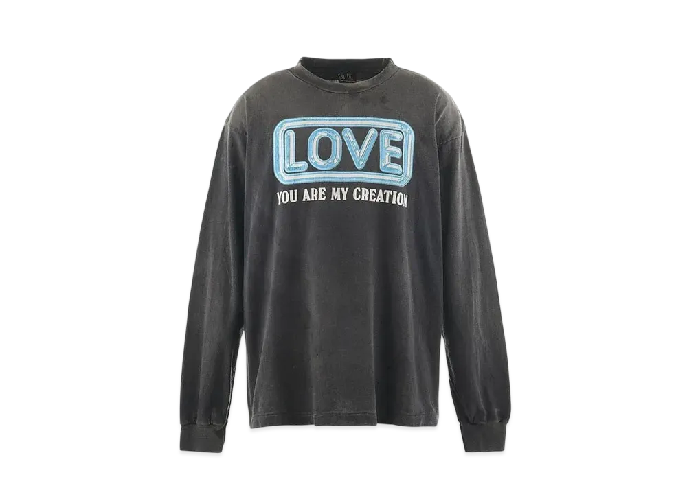 Saint Mxxxxxx Love Long Sleeve T-Shirt "Black"