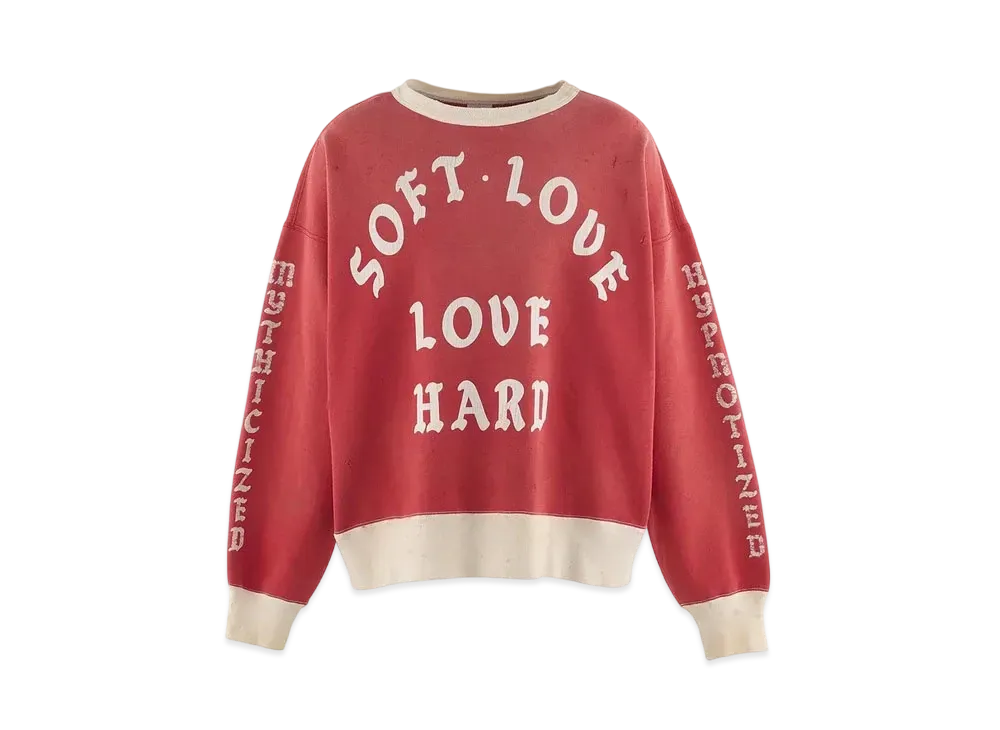 SAINT Mxxxxxx SOFT LOVE Sweat shirt "Red"