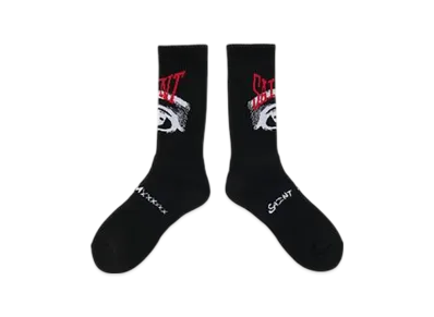 SAINT Mxxxxxx Eye Socks "Black" (25FW) SM-HR1-0000-104