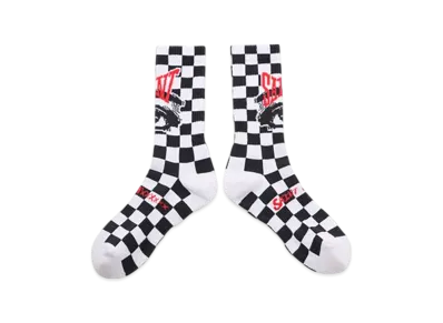 SAINT Mxxxxxx Eye Socks "Black/White" (25FW) SM-HR1-0000-106
