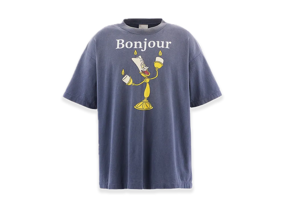 SAINT Mxxxxxx x Disney Beauty and the Beast SS Tee Bonjour "Navy"