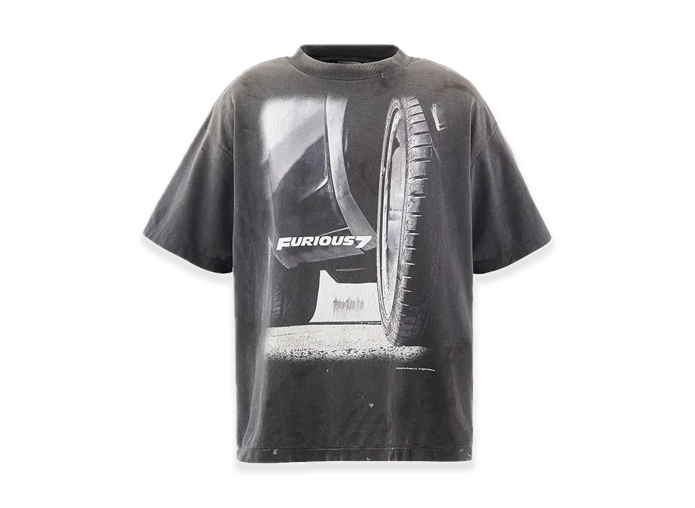 SAINT Mxxxxxx x FAST AND FURIOUS SS Tee Furious 7 "Black"