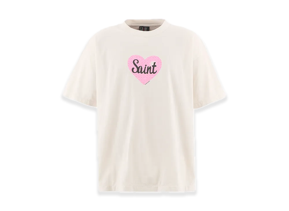 SAINT Mxxxxxx SS Tee Heart Saint "White" SM-HR1-0000-019
