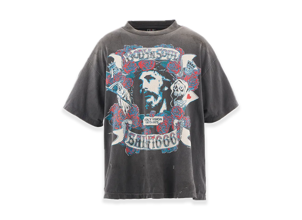 セントマイケル SS Tシャツ ボディ アンド ソウル "ブラック"