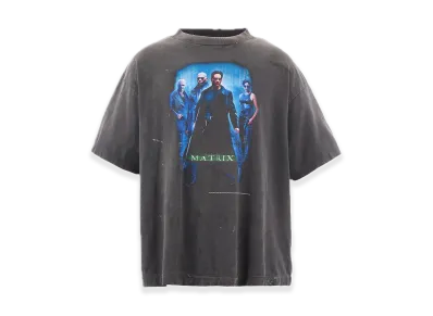 SAINT Mxxxxxx x THE MATRIX MTRX SS Tee The Matrix Green Logo "Black"