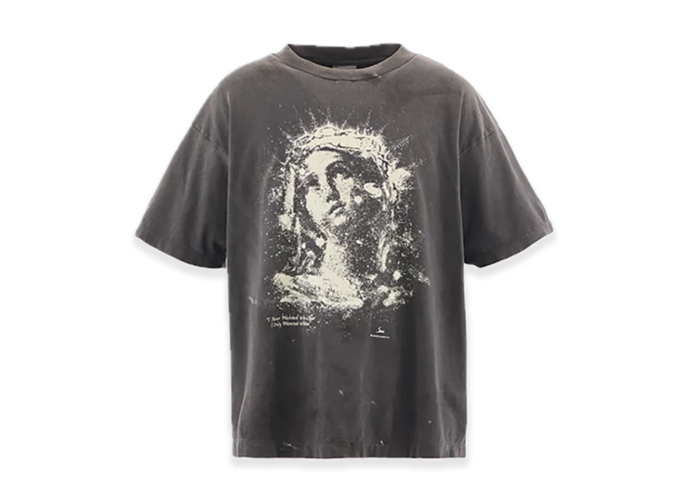 SAINT Mxxxxxx SS Tee Maria "White/Black"