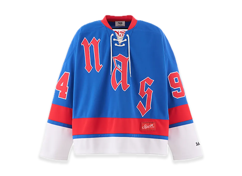 SAINT Mxxxxxx x Nas Game Shirt "Blue"