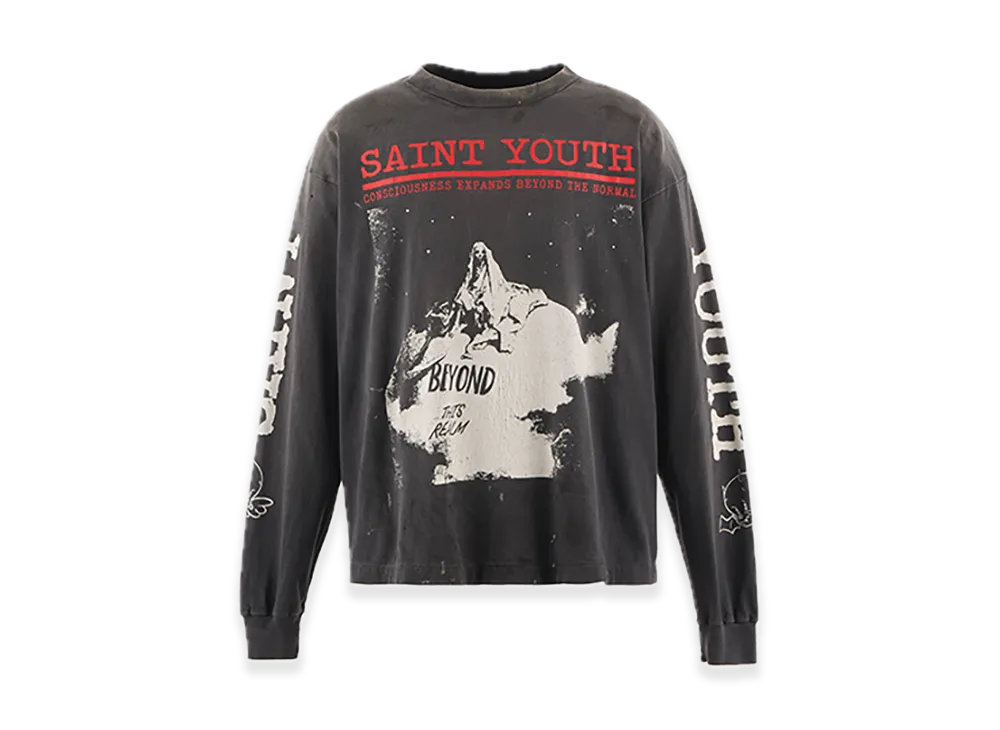 SAINT Mxxxxxx LS Tee Saint Youth "Black"