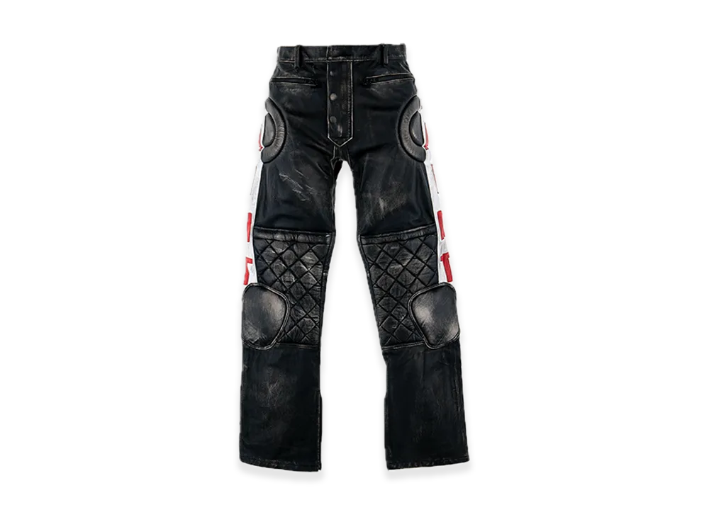 SAINT Mxxxxxx Leather Pants Racer "Black"