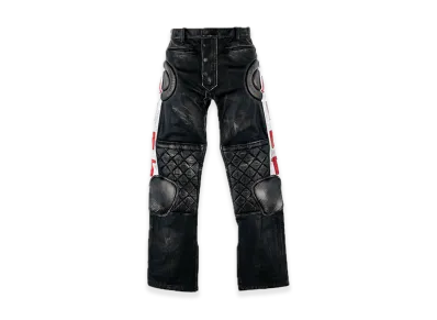 SAINT Mxxxxxx Leather Pants Racer "Black"