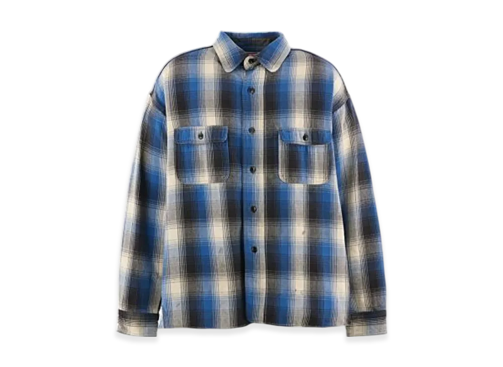 SAINT Mxxxxxx x BerBerjin BB Flannel Shirt Check "Blue"