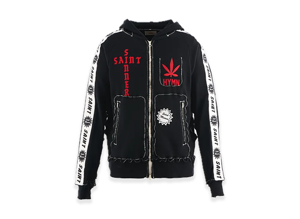 SAINT Mxxxxxx x A LOVE MOVEMENT ALM Zip Hoodie "Black"