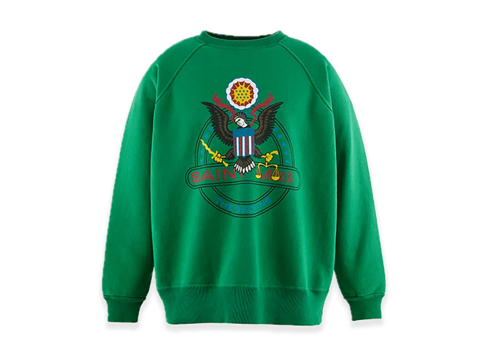 セントマイケル クルーネック スウェット ザデクライン "グリーン"