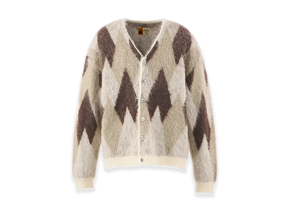 SAINT Mxxxxxx Knit Cardigan Argyle "Multi"