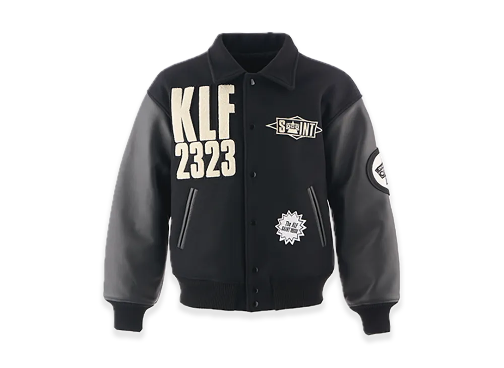 SAINT Mxxxxxx x The KLF Varsity Jacket "Black"