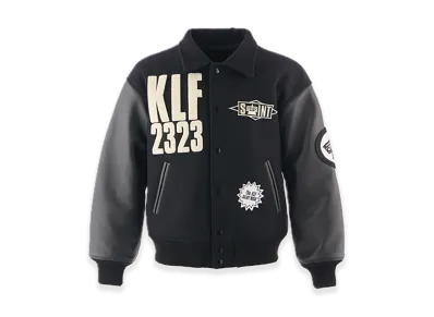 SAINT Mxxxxxx x The KLF Varsity Jacket "Black"