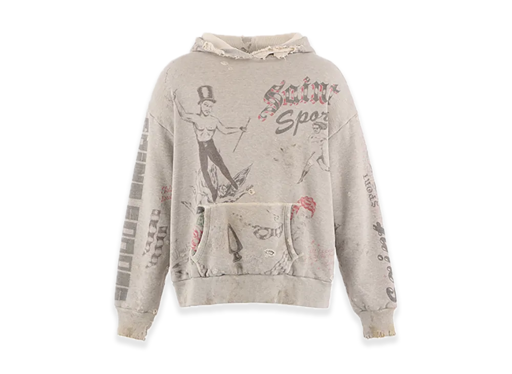 SAINT Mxxxxxx x Alexis Ross ALX Hoodie Drawing "Gray"