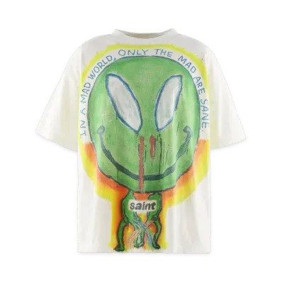 SAINT Mxxxxxx x MADSAKI MDS SS T-Shirt Alien "White"