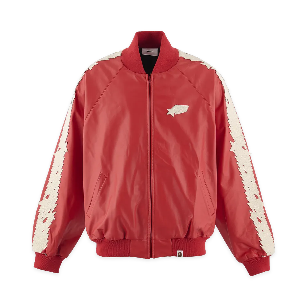 SAINT Mxxxxxx x A BATHING APE Bape Track Jacket "Red"