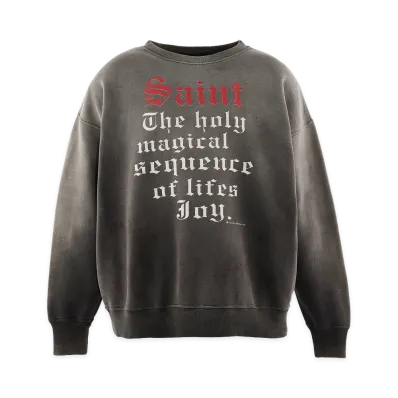 SAINT Mxxxxxx Crew Neck Sweat Saint "Black"