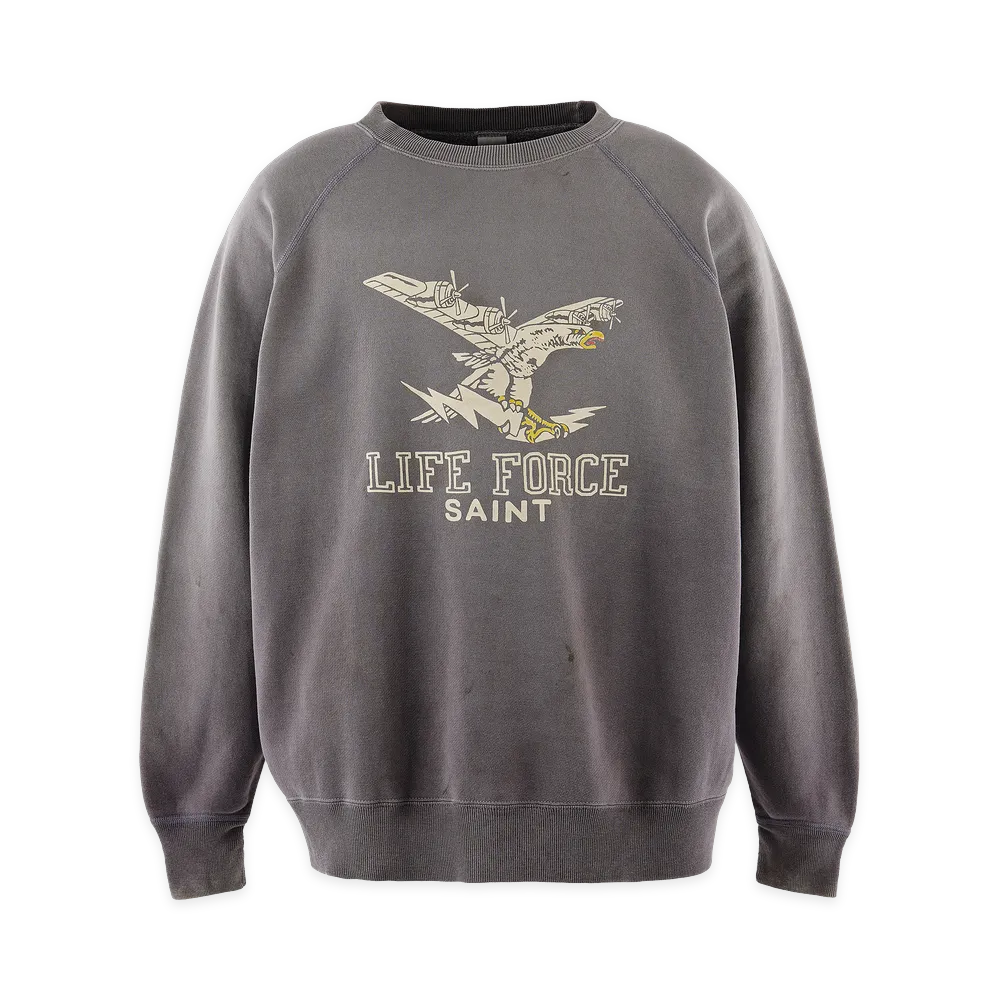 SAINT Mxxxxxx Raglan Crew Neck Sweat Life Force "Navy"