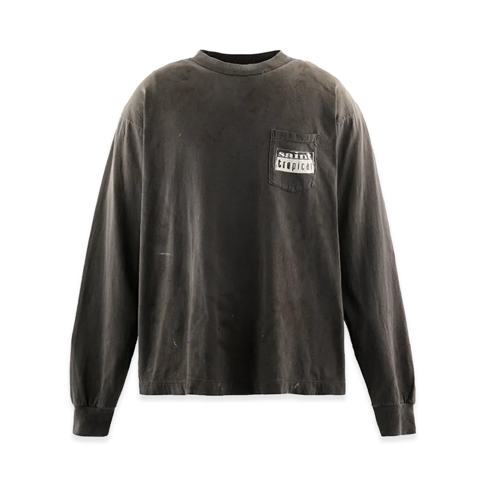 SAINT Mxxxxxx x Cafe Tropical TC LS T-Shirt / Coffee "Black"