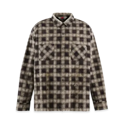 SAINT Mxxxxxx Print Check Shirt "Black/Grey"