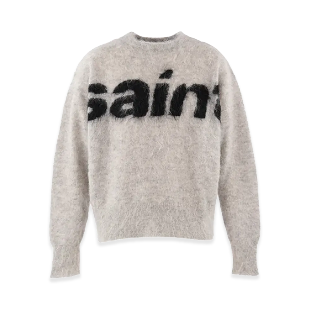 SAINT Mxxxxxx Mohair Crew Knit / Saint "Grey"