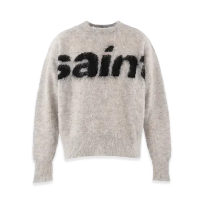 SAINT Mxxxxxx Mohair Crew Knit / Saint "Grey"