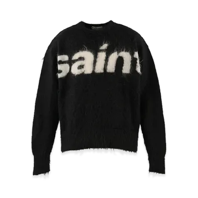 SAINT Mxxxxxx Mohair Crew Knit / Saint "Black"