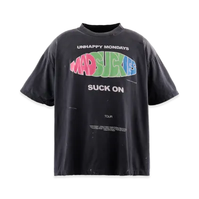 SAINT Mxxxxxx x MADSAKI MDS SS T-Shirt Suck On "Black"