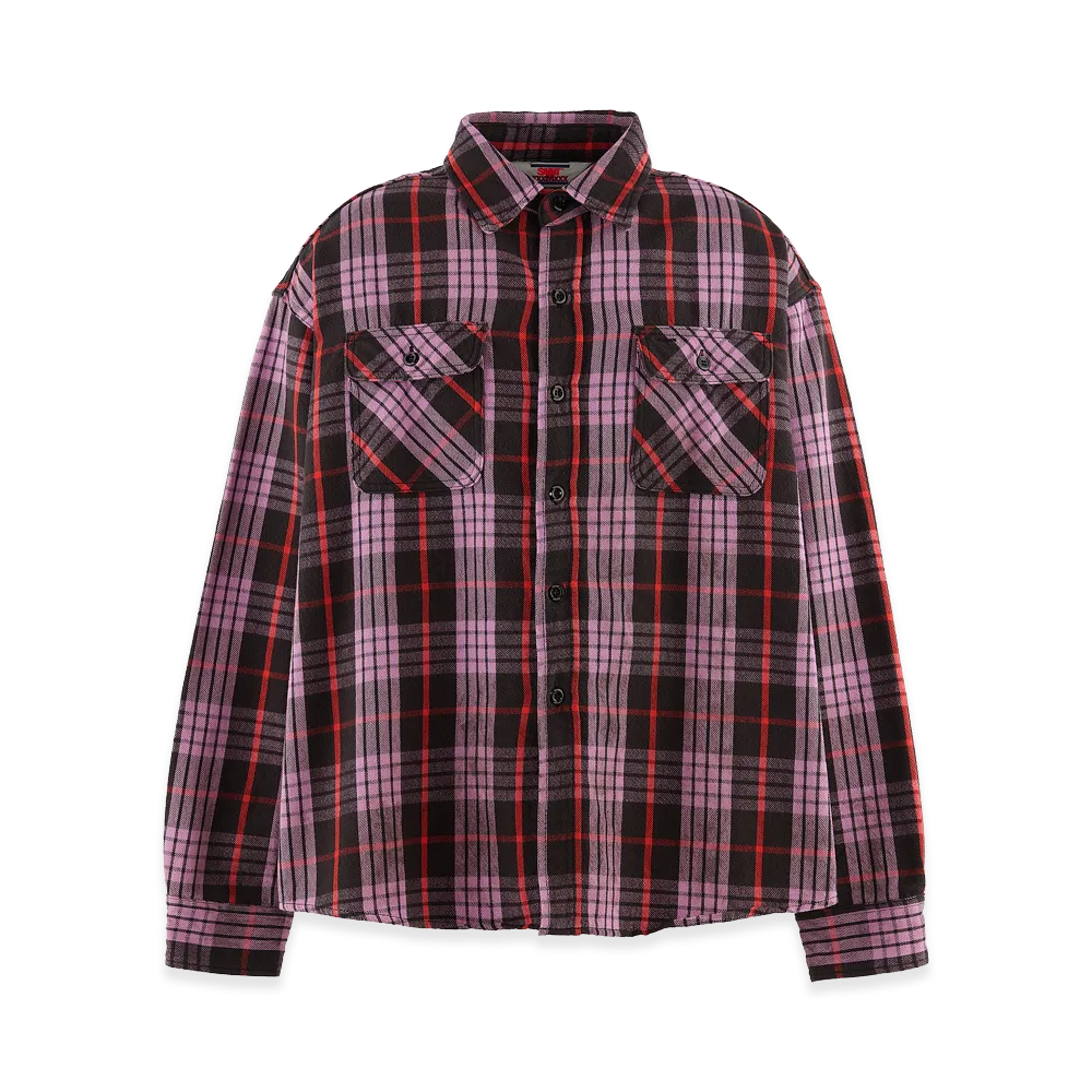 SAINT Mxxxxxx Flannel Shirt Check "Purple"